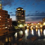 Nighttime View of the OCSR and River Looking North from BSB - 9/6/12