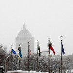 Looking over the river towards Kodak Office - 12/29/12