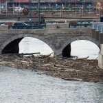 Log Jam at Main St Bridge - 12/6/12