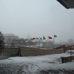 Snow with Kodak Tower in the Distance - 1/23/13