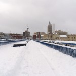 Snow Covered Pedestrian Bridge 2/9/13