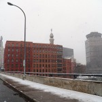 Snow View from the Broad St Bridge 2/22/13