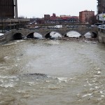 Genesee River Looking North from Broad St Bridge 2/7/13