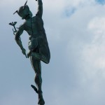 Beauty on the base of the Mercury Statue 4/25/13