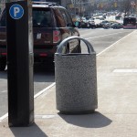 New Garbage Pails on Broad St Bridge 4/25/13