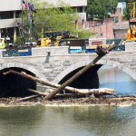 Log Jam Clean up at Main St Bridge - 5/19/13