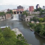 View of the High Falls and the Gorge from the Pedestrian Bridge 8-7-13