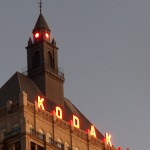 The Kodak Tower Lights Were on But No Falcons Were There 9-5-13