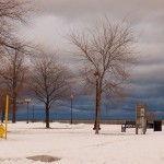 Storm Clouds Over Lake Ontario More Snow 11-27-13