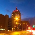 A Lit Up Kodak Tower 11-12-13