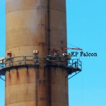 KP Falcon on East Stack Catwalk 1-23-14