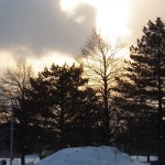 A Break of Sun Inbetween Snow Flakes -2-15-14