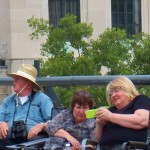 Rochester Falcon Watchers Gathered on the Broad St Bridge 6-18-14