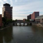 Looking North Down River From the Broad St Bridge 6-4-14