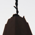 Falcon on Base of Mercury Statue 9-24-14