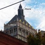 Beauty and Dot.ca on the Kodak Tower 10-3-14