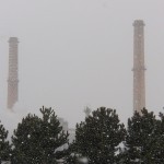 KPWest Smoke Stacks in the Snow -2-1-15