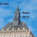 Beauty and Dot.ca on the Kodak Tower 2-22-15