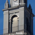 Beauty and Dot.ca on the Kodak Tower -2-22-15