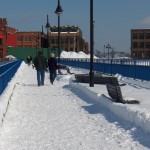 Snow Covered Pedestrian Bridge 2-22-15