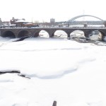 Frozen Genesee River Looking South 2-22-15