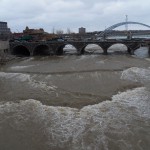 River to the South of the Broad St Bridge 3-15-15