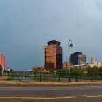 Dark Clouds Approach Downtown BSB -8-10-15